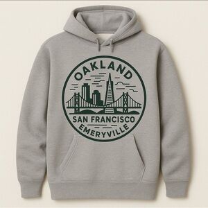 Oakland Skyline Gray Hoodie